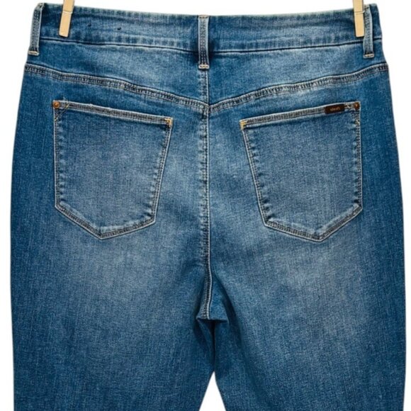 Chicos Womens Girlfriend Ankle Jeans Beaded Embroidered Distressed Size 0.5 | 6R - Picture 8 of 14